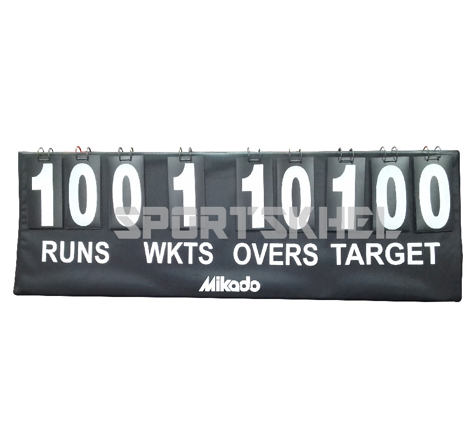 Mikado Cricket Scoreboard With Target